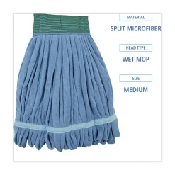 Online Microfiber Looped-End Wet Mop Head - Medium, Blue Cleaning & Janitorial Supplies