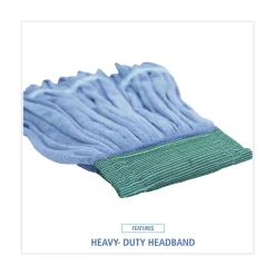 Online Microfiber Looped-End Wet Mop Head - Medium, Blue Cleaning & Janitorial Supplies
