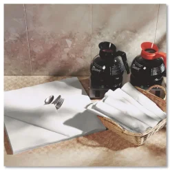 1-Ply 16 in. x 16 in. Linen-Feel Flat Napkins (1000/Carton) Paper & Dispensers
