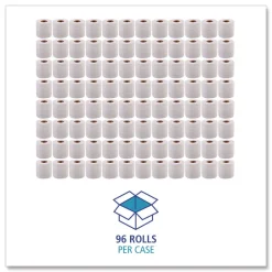 Online 2-Ply Standard Septic Safe 4 in. x 3 in. Toilet Tissue - White (96/Carton) Paper & Dispensers