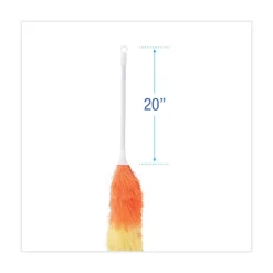 Hot Polywool Duster with 20 in. Plastic Handle - Assorted Colors Cleaning & Janitorial Supplies