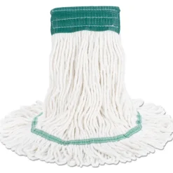 Outlet Super Loop Wet Mop Head with Cotton/Synthetic Fiber and 5 in. Headband - Medium, White (12/Carton) Cleaning & Janitorial Supplies