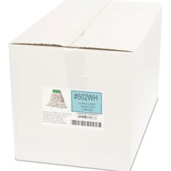 Outlet Super Loop Wet Mop Head with Cotton/Synthetic Fiber and 5 in. Headband - Medium, White (12/Carton) Cleaning & Janitorial Supplies