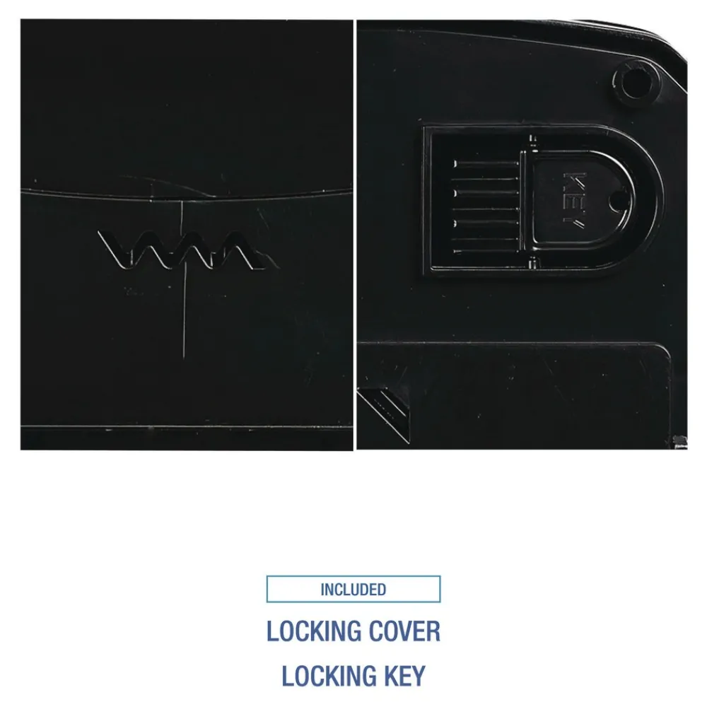 Best T7470BKBW 13.25 in. x 10.25 in. x 16.25 in. Hands Free Mechanical Towel Dispenser - Black Paper & Dispensers