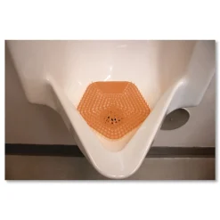 New WCBX-P-010I010I-04-AAS80- 0.11 oz WCBasix Urinal Screen - Mango Mist Scent, Orange (10/Box) Cleaning & Janitorial Supplies
