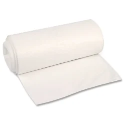 Best Z8048MNKR01 40 in. x 48 in. 45 gal. 12 mic High-Density Can Liners - Natural (250/Carton) Trash & Waste Bins