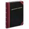 Sale 10.38 x 8.13 Data/Lab-Record Format Laboratory Notebook - Black/Red Cover Paper & Printables