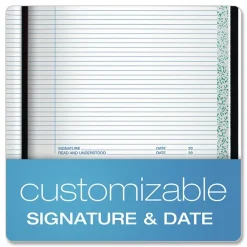 Sale 10.38 x 8.13 Data/Lab-Record Format Laboratory Notebook - Black/Red Cover Paper & Printables