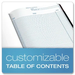 Sale 10.38 x 8.13 Data/Lab-Record Format Laboratory Notebook - Black/Red Cover Paper & Printables