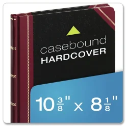 Sale 10.38 x 8.13 Data/Lab-Record Format Laboratory Notebook - Black/Red Cover Paper & Printables