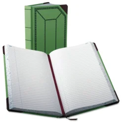 Clearance 12.13 x 7.44 Sheets Account Record Book - Green/Black/Red Cover Paper & Printables
