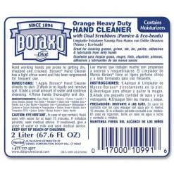 Discount 2 Liter Orange Heavy Duty Hand Cleaner Refill - Citrus Scent (4/Carton) Cleaning & Janitorial Supplies