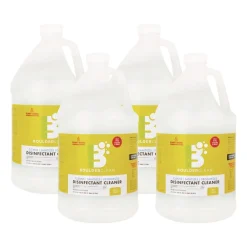 Hot 128 oz. Bottle Disinfectant Cleaner - Lemon Scent (4/Carton) Cleaning & Janitorial Supplies