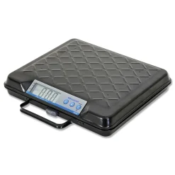 100 lbs. Capacity 12.5 in. x 10.95 in. x 2.2 in. Platform Portable Electronic Utility Bench Scale Mailing, Packing & Shipping