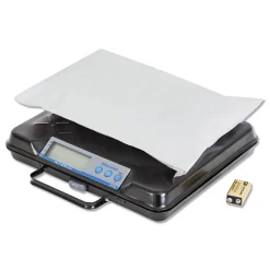 100 lbs. Capacity 12.5 in. x 10.95 in. x 2.2 in. Platform Portable Electronic Utility Bench Scale Mailing, Packing & Shipping