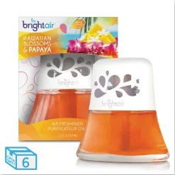 Discount BRI 900021 2.5 oz. Scented Oil Air Freshener - Hawaiian Blossoms and Papaya, Orange (6/Carton) Cleaning & Janitorial Supplies