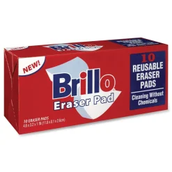 Best 3.2 in. x 4.6 in. Commercial Eraser Pads - White (12/Carton) Cleaning & Janitorial Supplies