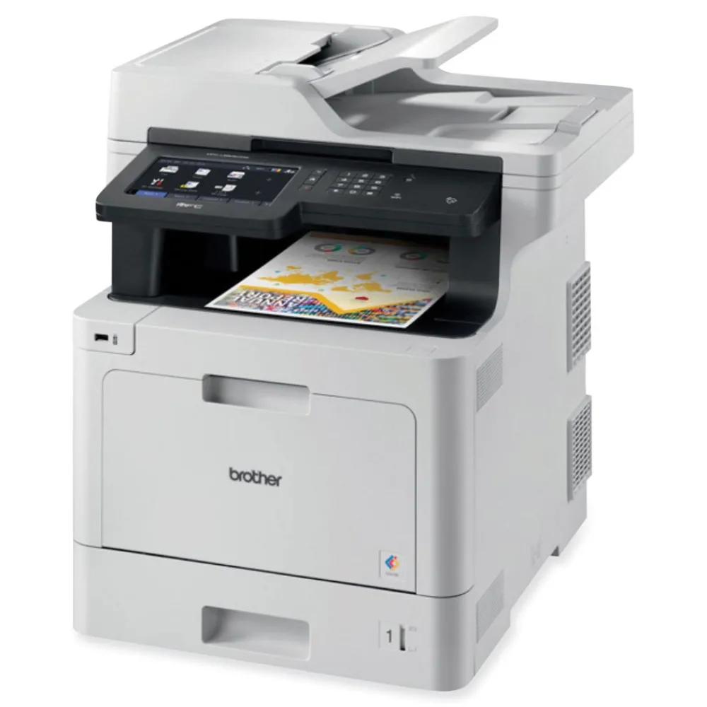 New 7 in. Color Touchscreen Copy/Fax/Print/Scan Color Laser All-in-One Printer Office Electronics & Batteries