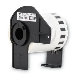 New 2.4 in. x 50 ft. Continuous Film Label Tape - Clear (1-Roll) Labels & Label Makers
