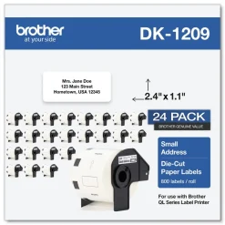 Online 1.1 in. x 2.4 in. Die-Cut Address Labels - White (24-Rolls/Pack) Labels & Label Makers