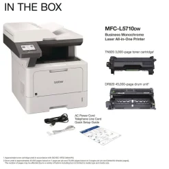 Clearance MFC-L5710DW Business Monochrome Laser AIO Printer Copy Fax Print Scan Office Electronics & Batteries