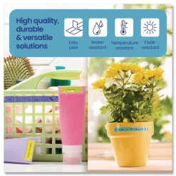 Clearance 0.47 in. x 13.1 ft. Genuine P-Touch BTAG Label Tapes - White on Purple, Black on Light Blue, White on Pink Labels & Label Makers