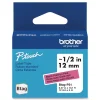 Online 0.47 in. x 13.1 ft. Genuine P-Touch BTAG Label Tapes - Black on Pink Labels & Label Makers