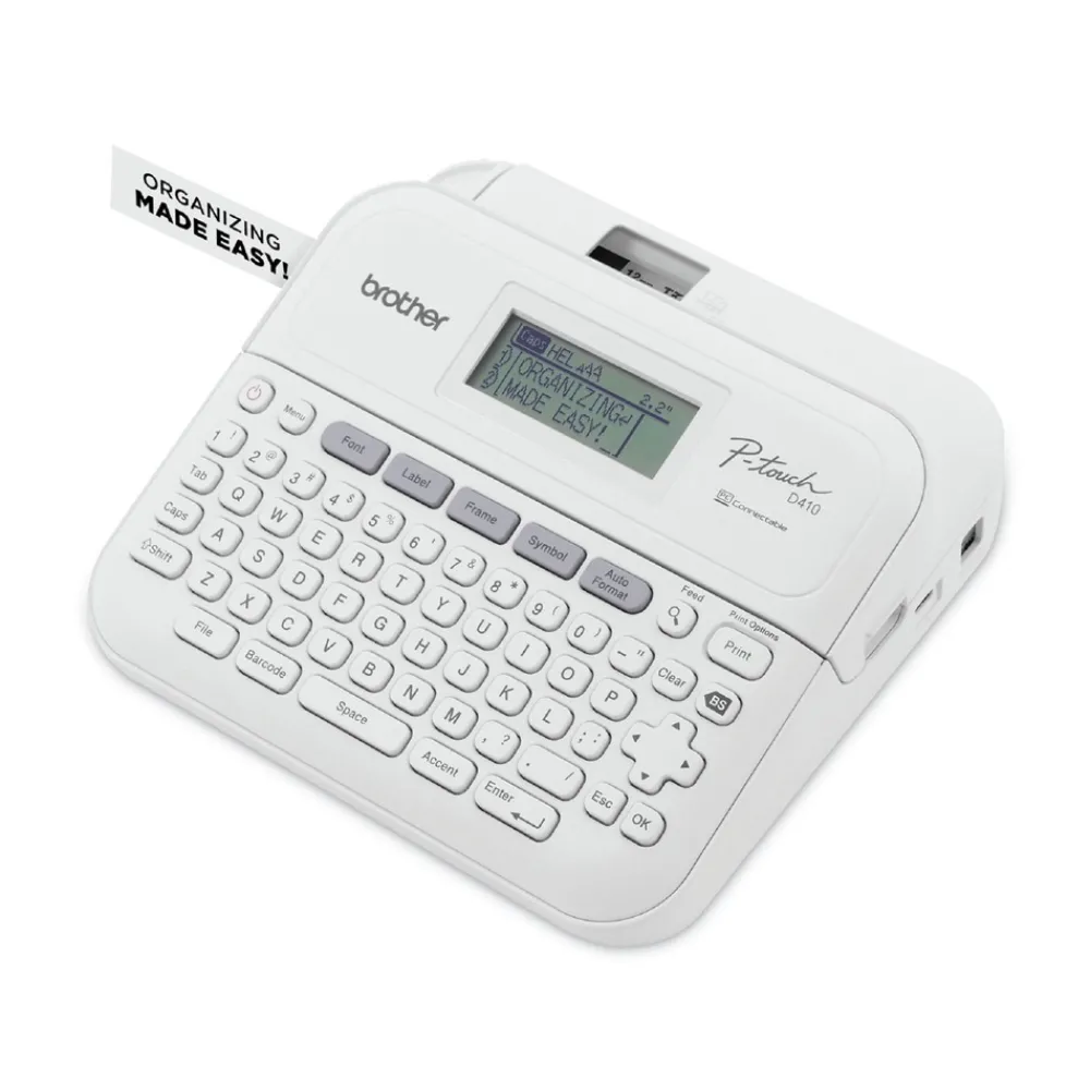Outlet P-Touch PT-D410 8.9 in. x 3.9 in. x 12.3 in. 20 mm/s Advanced Connected Label Maker Labels & Label Makers