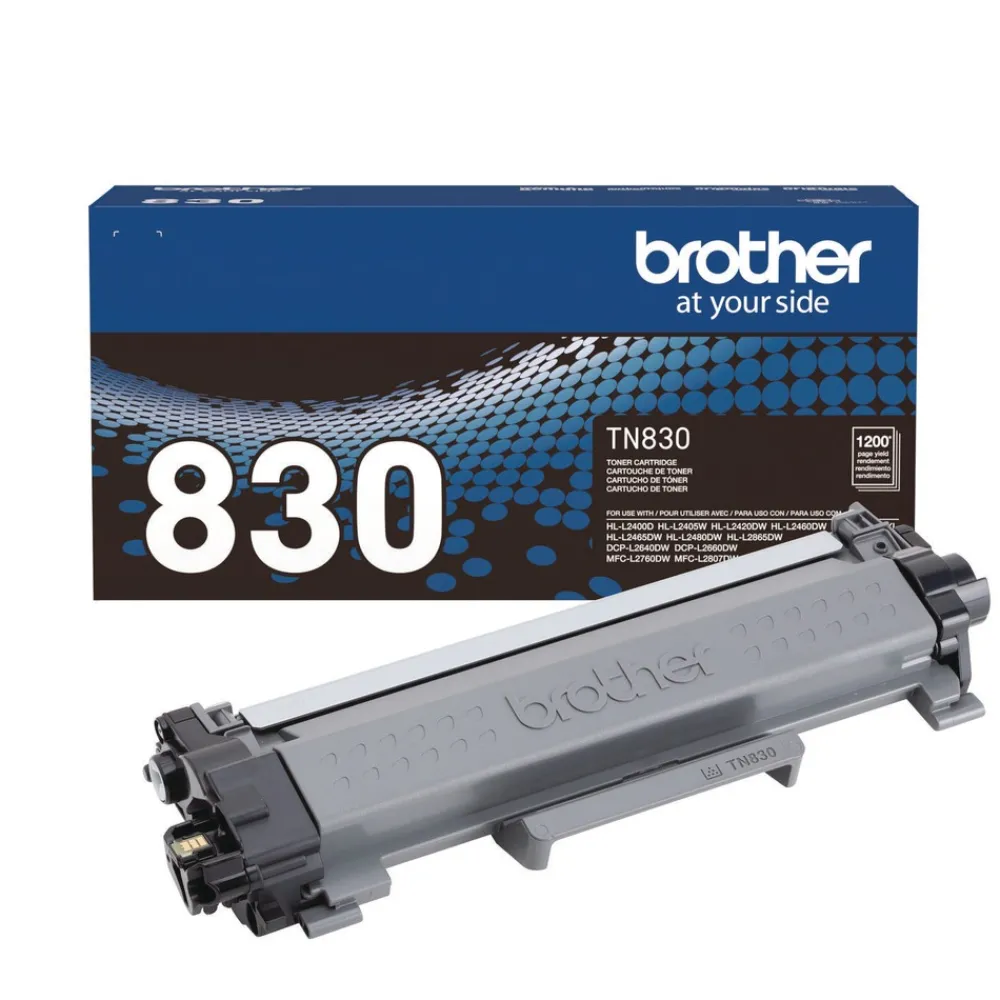 New TN830 1,200 Page-Yield Toner - Black Office Electronics & Batteries