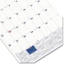 Best 12-Month (Jan to Dec): 2026 8 in. x 11 in. One Month Per Page Twin-Wirebound Wall Calendar - White/Blue Sheets Calendars & Planners