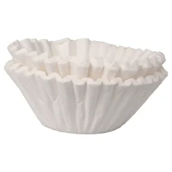 Online 20118.0010 Flat Bottom Coffee/Tea Brewer Filters - White (50/Pack, 60 Packs/Carton) Food And Snacks