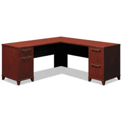 New 70.13 in. X 70.13 in. X 29.75 in. Enterprise Collection L-Desk Surface - Harvest Cherry Office Furniture & Lighting