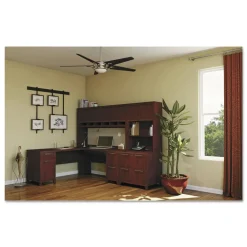 New 70.13 in. X 70.13 in. X 29.75 in. Enterprise Collection L-Desk Surface - Harvest Cherry Office Furniture & Lighting