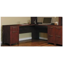 New 70.13 in. X 70.13 in. X 29.75 in. Enterprise Collection L-Desk Surface - Harvest Cherry Office Furniture & Lighting