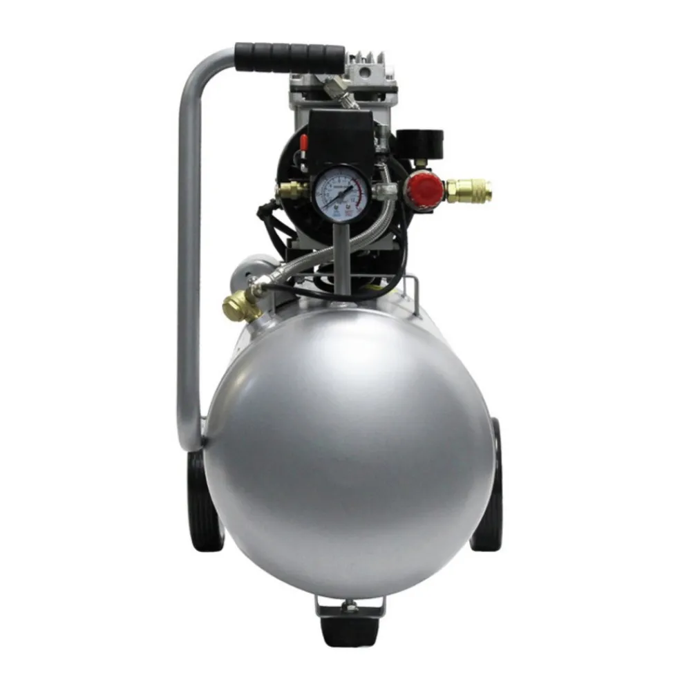 Hot 8010 1 HP 8 Gallon Ultra Quiet and Oil-Free Steel Tank Wheelbarrow Air Compressor Air Compressors