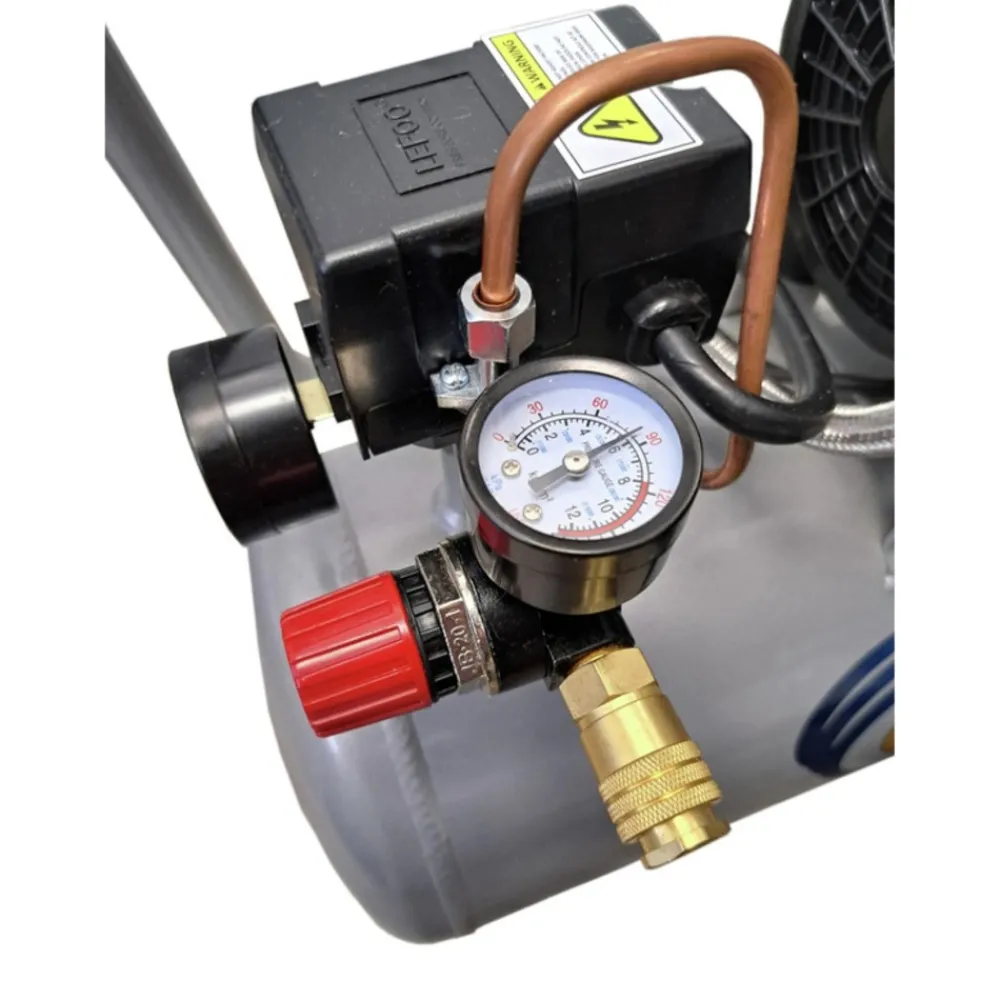 Hot 8010 1 HP 8 Gallon Ultra Quiet and Oil-Free Steel Tank Wheelbarrow Air Compressor Air Compressors