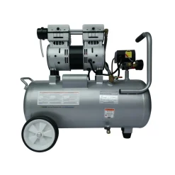 Outlet 1 HP 8 Gallon Ultra Quiet and Oil-Free Aluminum Tank Wheelbarrow Air Compressor Air Compressors