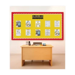 Sale 2.25 in. x 65 ft. Rolled Scalloped Borders - Red Arts & Crafts Supplies