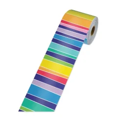 2.25 in. x 65 ft. Rolled Straight Borders - Multicolor Arts & Crafts Supplies