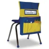 Online 15 in. x 1.5 in. x 19 in. Fabric Chairback Buddy for Student Chairs - Medium, Blue/Yellow Office Furniture & Lighting
