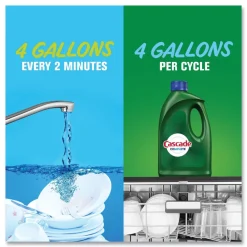 Hot Complete 120 oz. Bottle Gel Dishwasher Detergent - Fresh (4/Carton) Cleaning & Janitorial Supplies