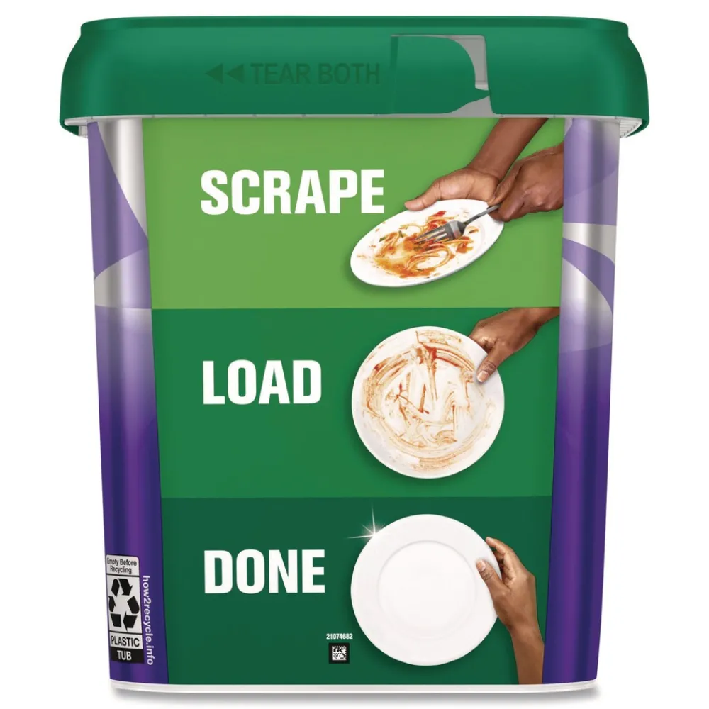 Online Platinum Plus 28.4 oz. Tub ActionPacs Dishwasher Detergent Pods - Fresh Scent (3/Carton) Cleaning & Janitorial Supplies