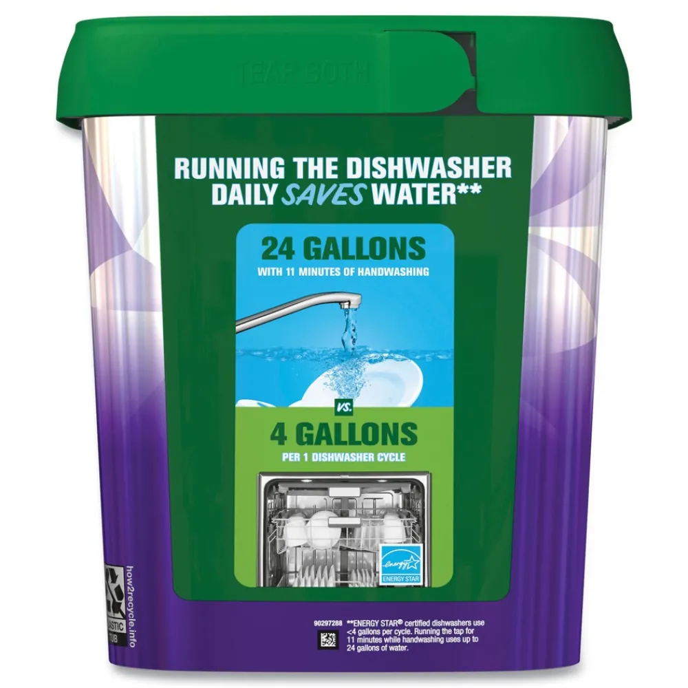 Online Platinum Plus 28.4 oz. Tub ActionPacs Dishwasher Detergent Pods - Fresh Scent (3/Carton) Cleaning & Janitorial Supplies