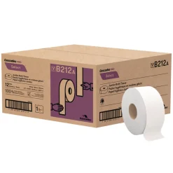 New 3.3 in. x 2000 ft. 1-Ply Septic-Safe Select Jumbo Bath Tissue - White (12 Rolls/Carton) Cleaning & Janitorial Supplies