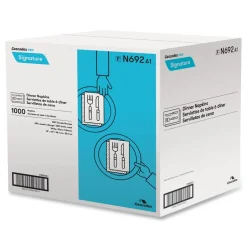 Best 15 in. x 15 in. 1-Ply Select Dinner Napkins - White (1000/Carton) Paper & Dispensers