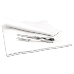 Best 15 in. x 15 in. 1-Ply Select Dinner Napkins - White (1000/Carton) Paper & Dispensers
