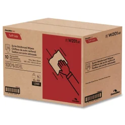 Online 9.25 in. x 12.5 in. 4-Ply Tuff-Job Scrim Reinforced Wipers - White (10 Boxes/Carton) Cleaning & Janitorial Supplies