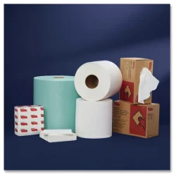 Online 9.25 in. x 12.5 in. 4-Ply Tuff-Job Scrim Reinforced Wipers - White (10 Boxes/Carton) Cleaning & Janitorial Supplies