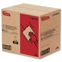 Sale 9.75 in. x 16.5 in. Tuff-Job Double Recrepe Wipers - White (8 Boxes/Carton) Cleaning & Janitorial Supplies