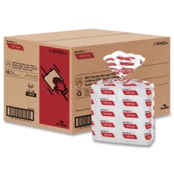 Clearance 12 in. x 13 in. Tuff-Job S400 DRC Medium Wipers - White (18 Packs/Carton) Cleaning & Janitorial Supplies